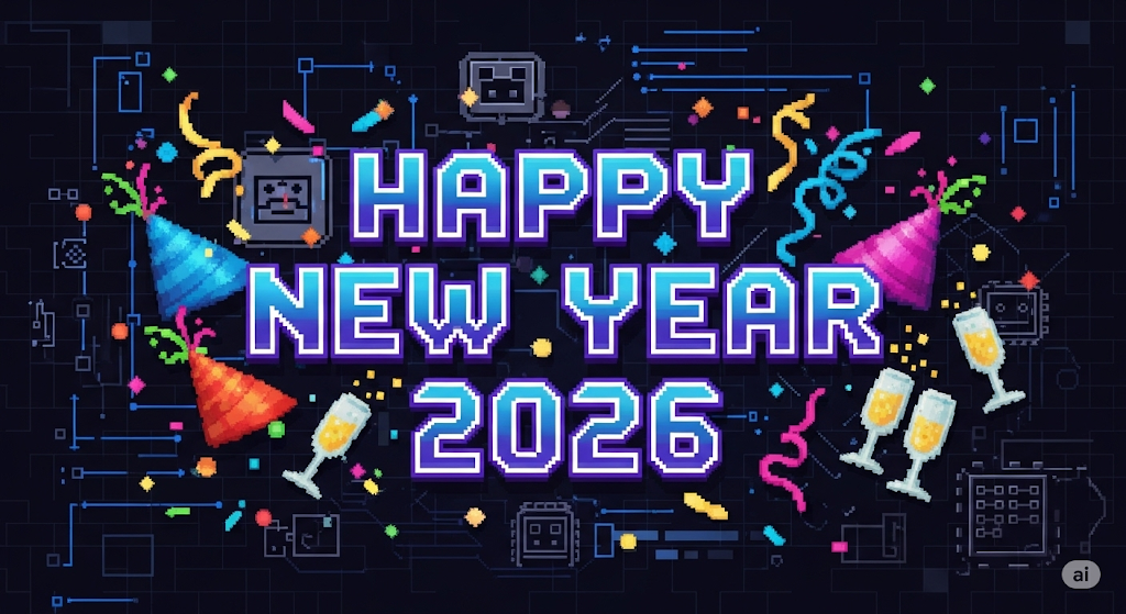 Happy New Year 2026 Banner